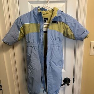 Lands' End 12-18M Toddler Blue Cream Winter Suit